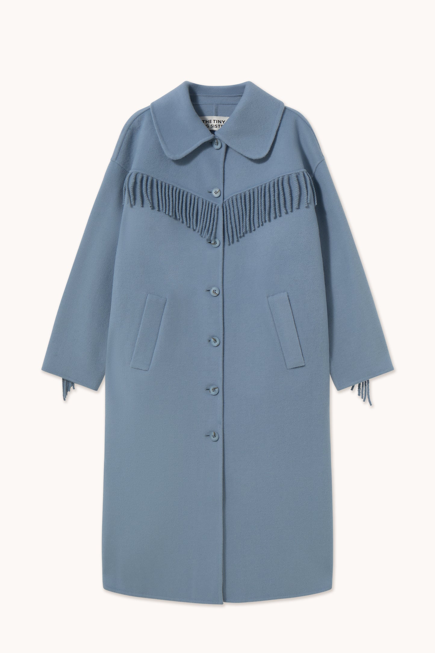 Blue Fringe Coat