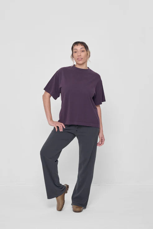 Boxier Trash Tee in Mulberry