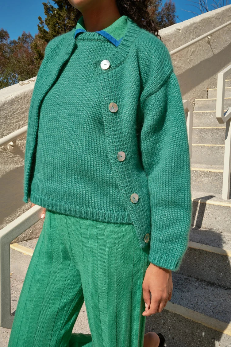 Sheba Cardigan Sweater - Clover