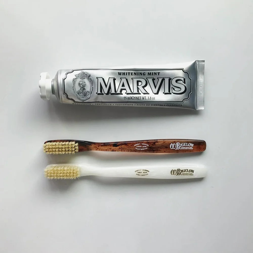 Natural Bristle Toothbrush - Ivory (Soft)