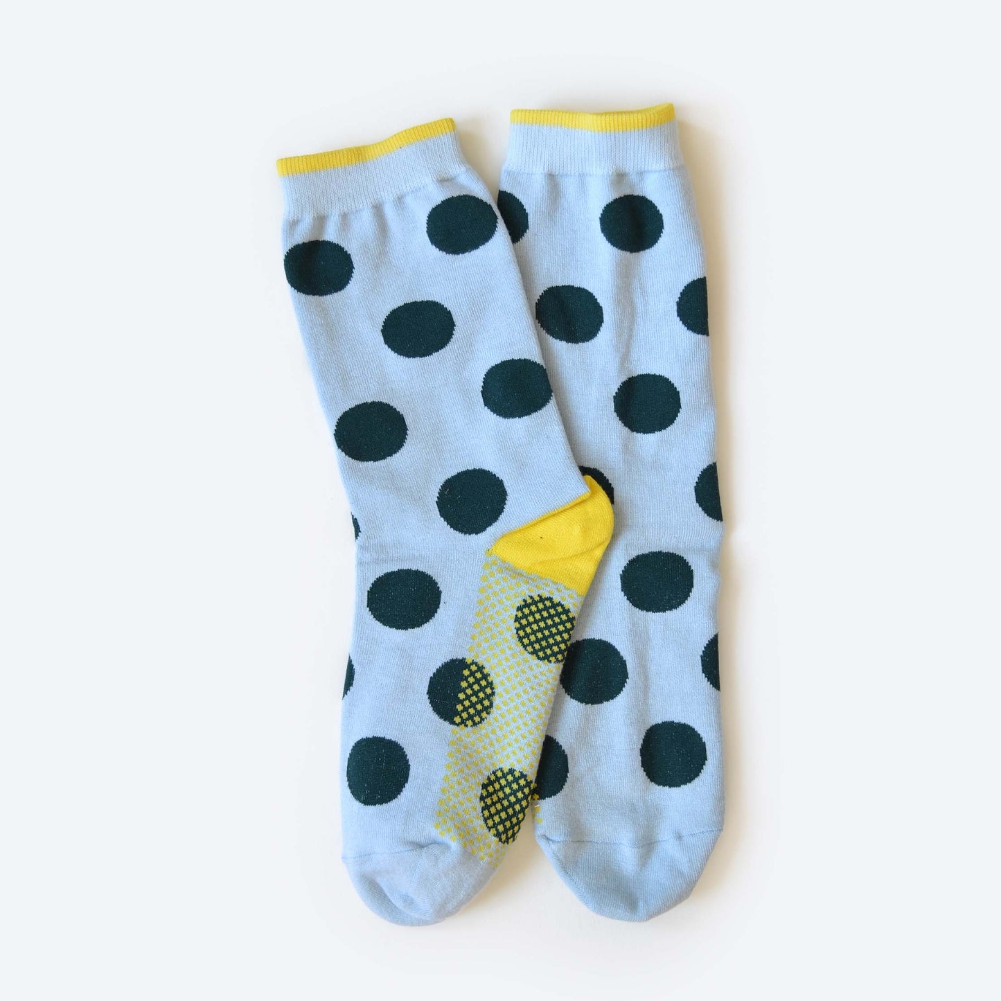 Panhandle Classic Dot Crew Socks in Mist