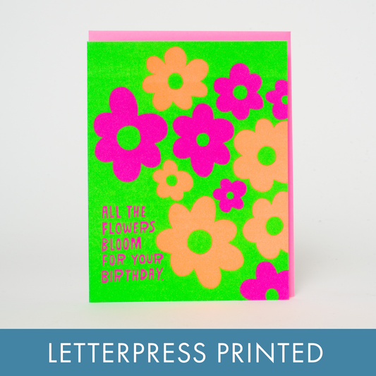 Birthday Flower Bloom Card