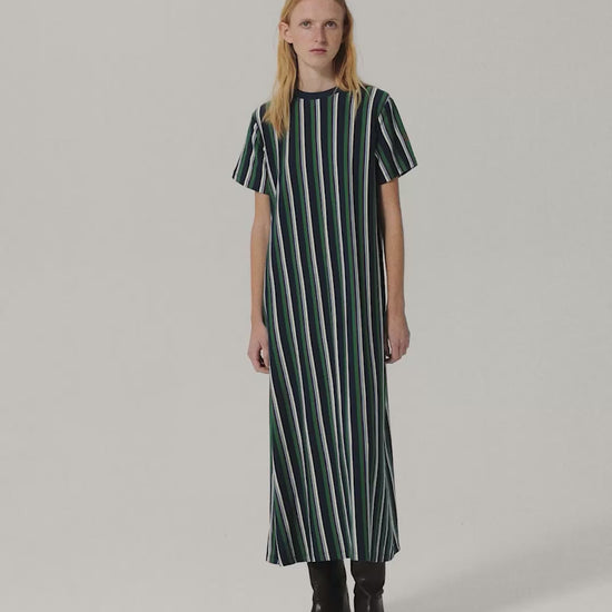 Striped Long Jersey Dress