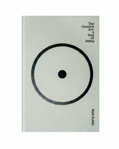 The Creative Art: A Visual Inquiry book by Paula Albin, featuring a minimalist black circle graphic on a light gray textured cover.