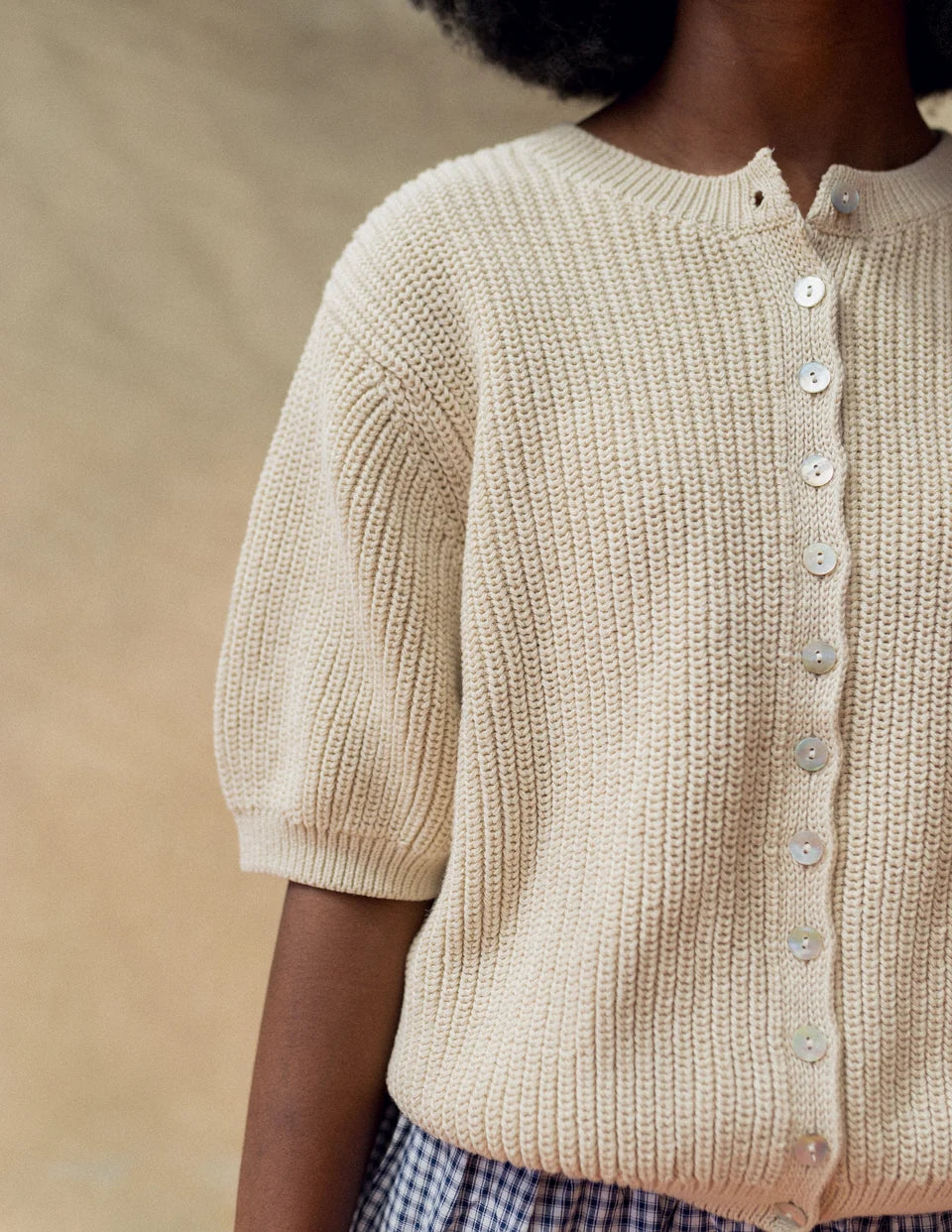 Coastal Cardigan in Sand