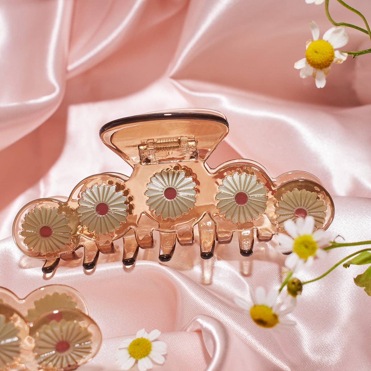 Eclipta Daisy Flower Large Hair Claw