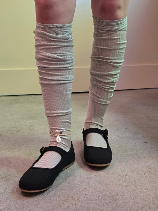 Over the Knee Socks in Perlino
