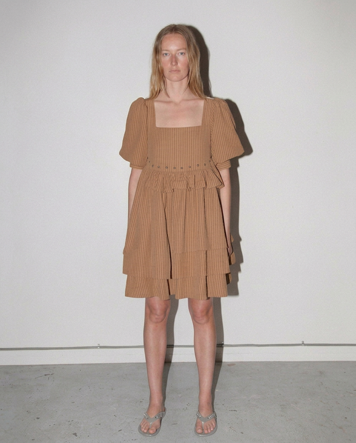Rivet Cascade Dress in Striped Canyon