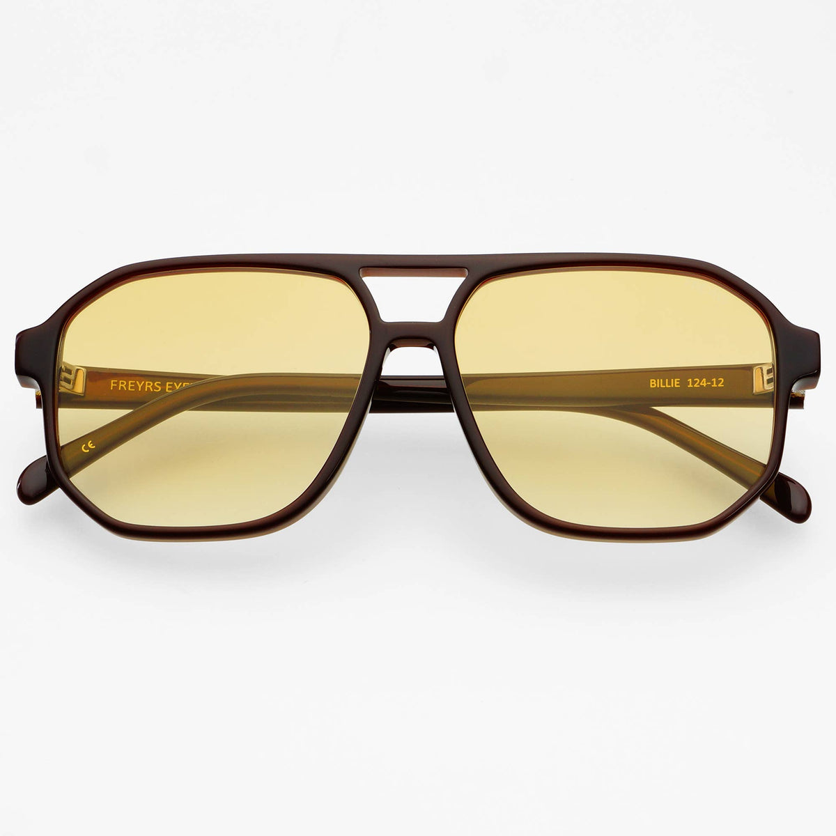 Billie Unisex Aviator Sunglasses in Chocolate