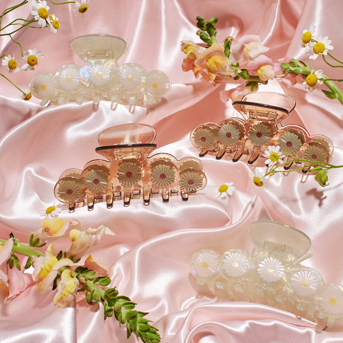 Eclipta Daisy Flower Large Hair Claw
