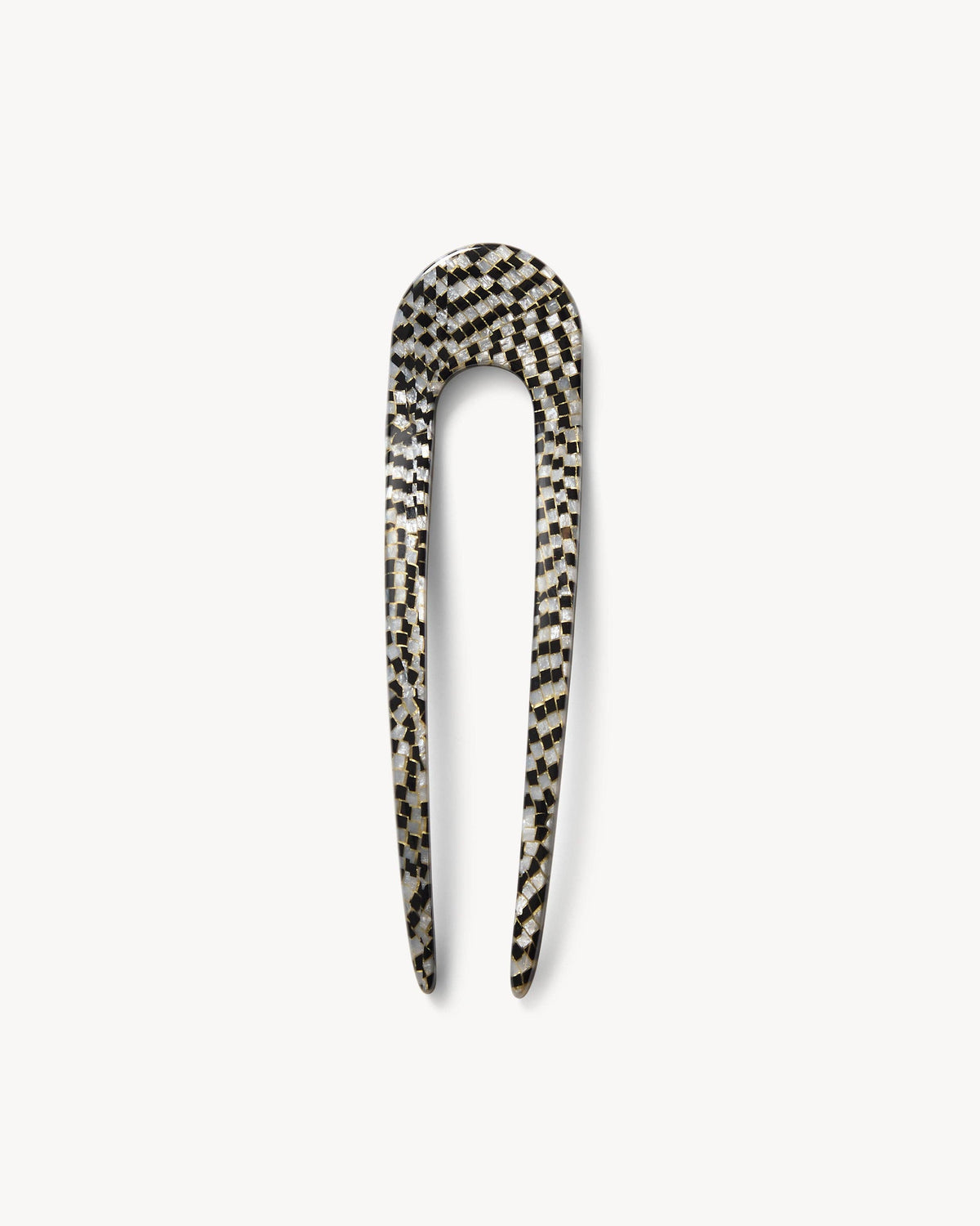 French Hair Pin in Perle Noir