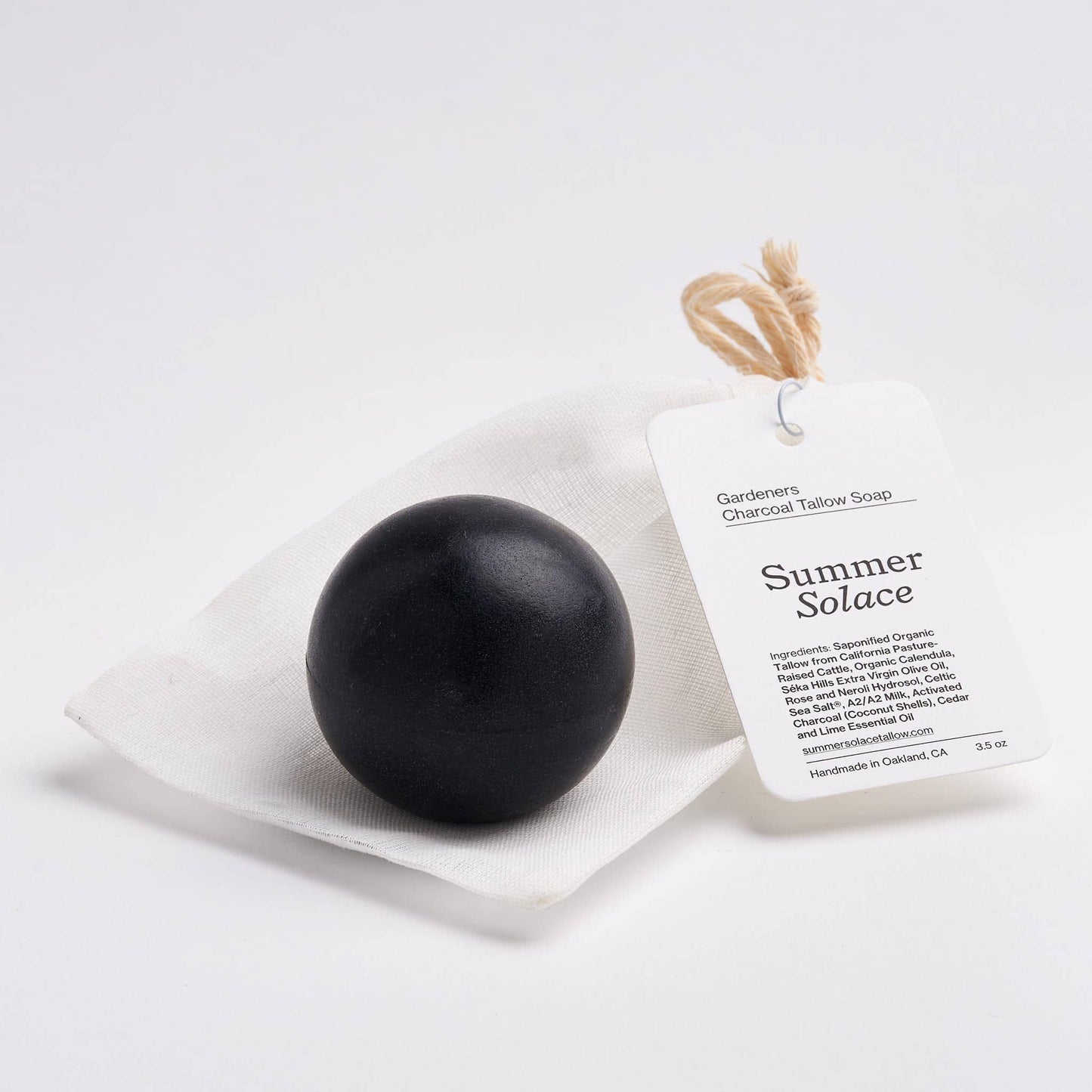 Gardener’s Charcoal Sphere – Cedar & Lime, 3.5 oz