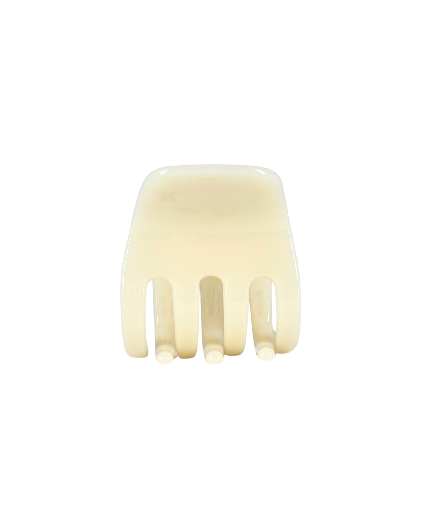 White hair comb on a white background