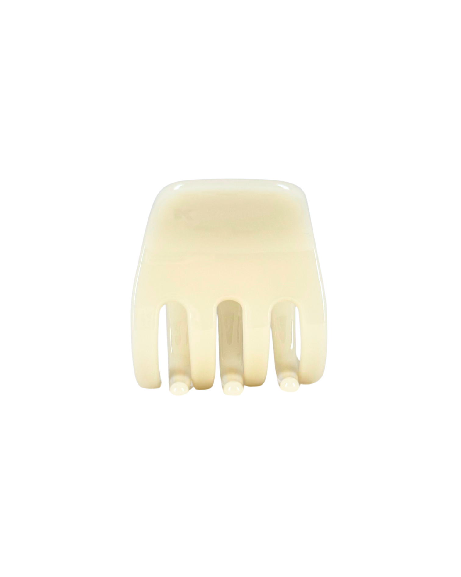 White hair comb on a white background