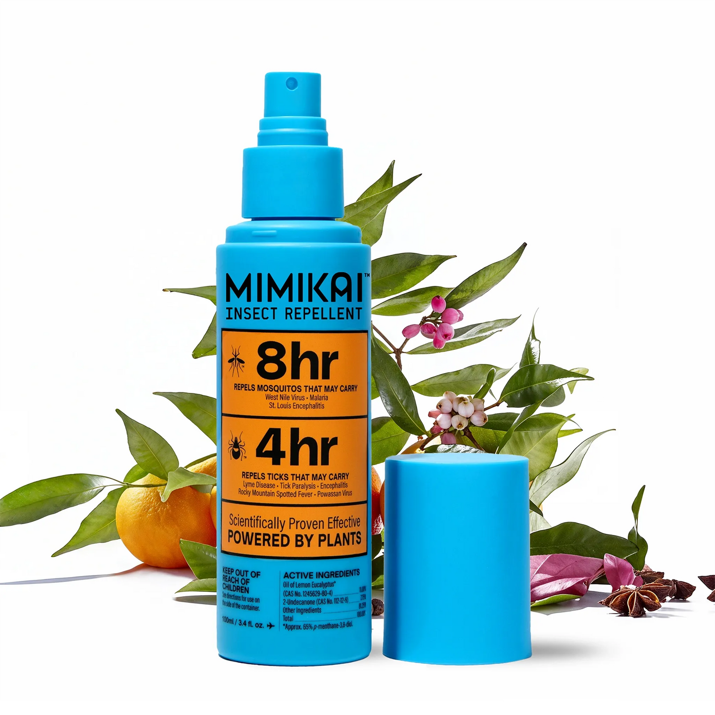 DEET-Free Naturally Derived Mosquito & Tick Bug Spray 3.4oz