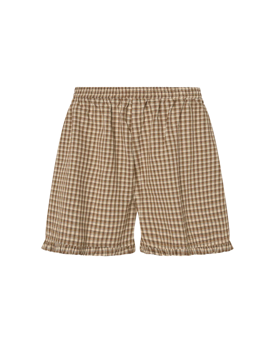 Boxer Shorts in Brown Plaid
