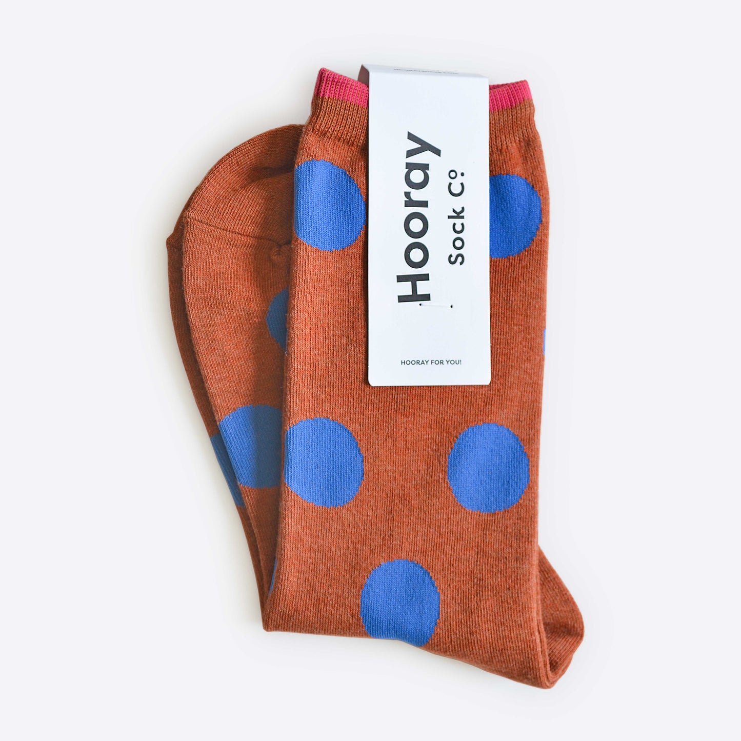 Panhandle Classic Dot Crew Socks in Rust