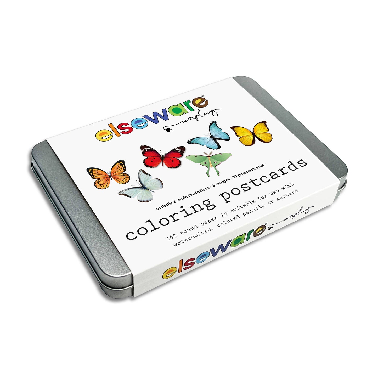 Butterfly  + Moth Coloring Postcards- Set of 30
