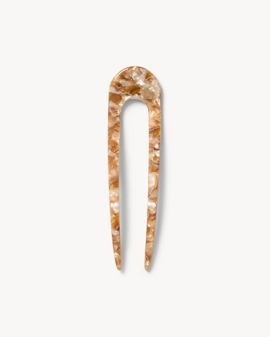 French Hair Pin in Baja Tortoise