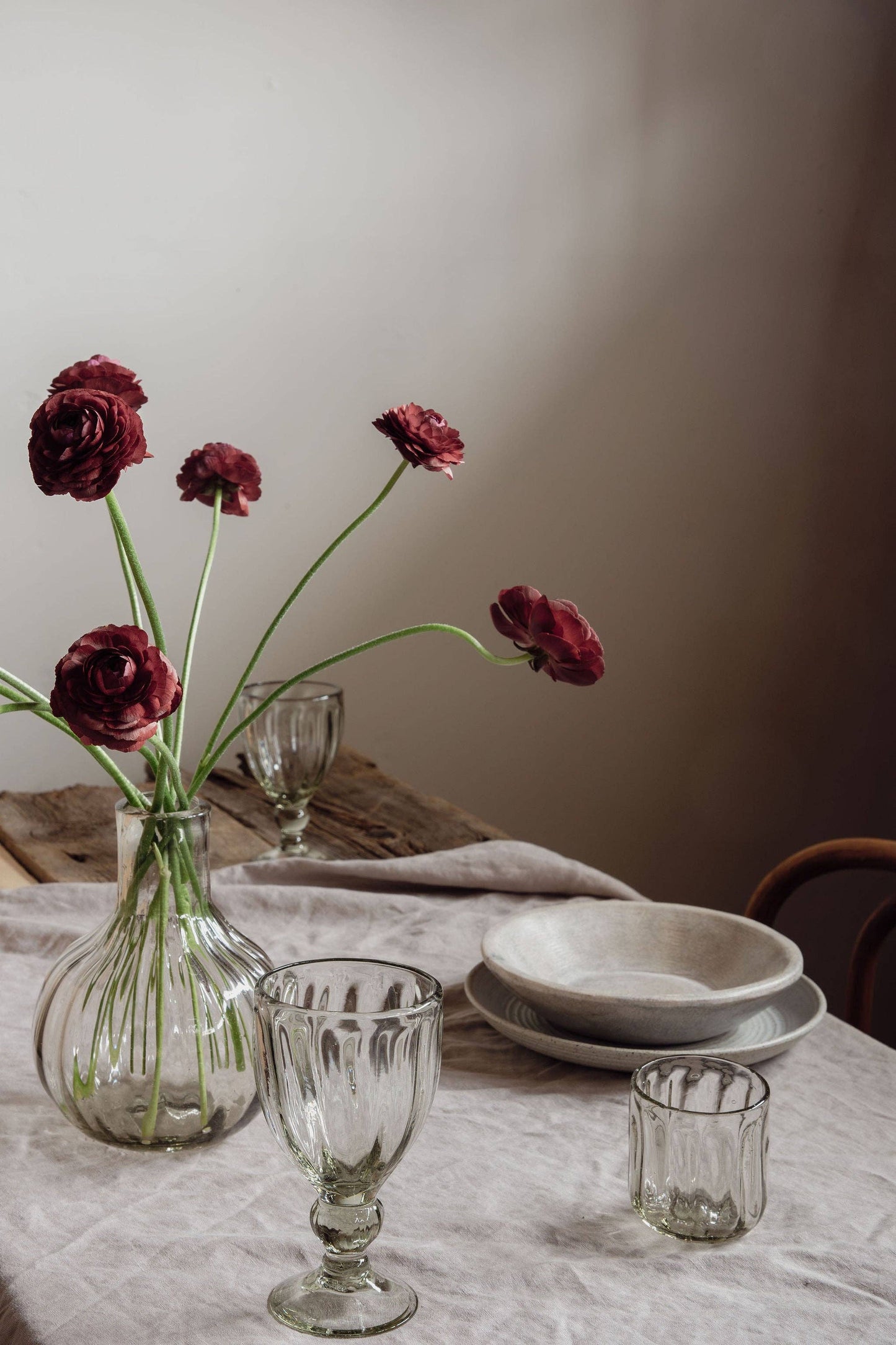 Handblown Fluted Tumbler