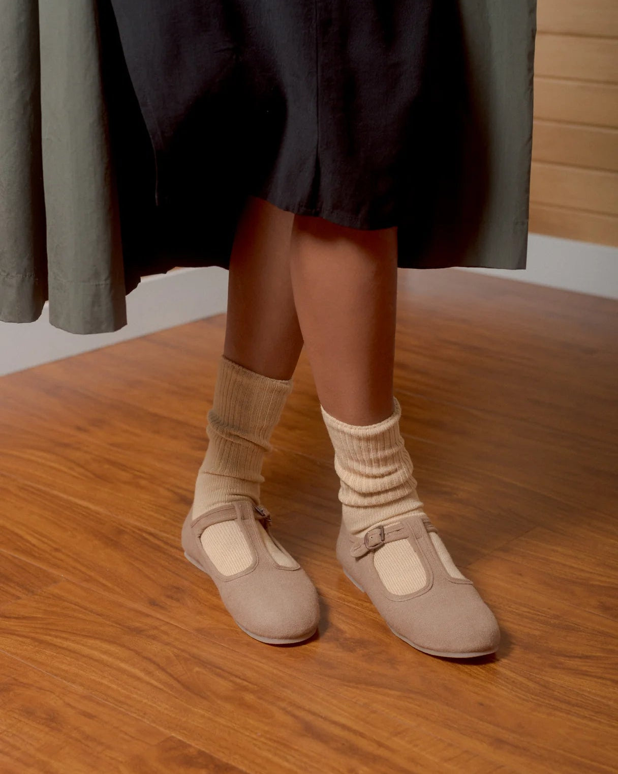 Crew Socks in Natural