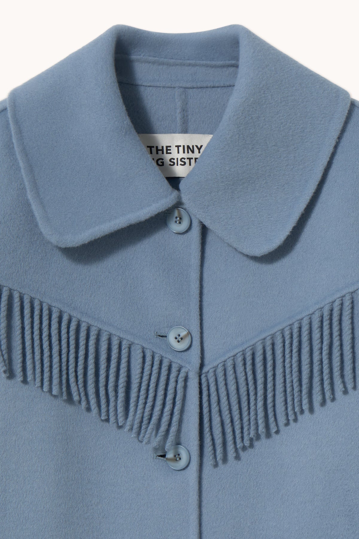 Blue Fringe Coat