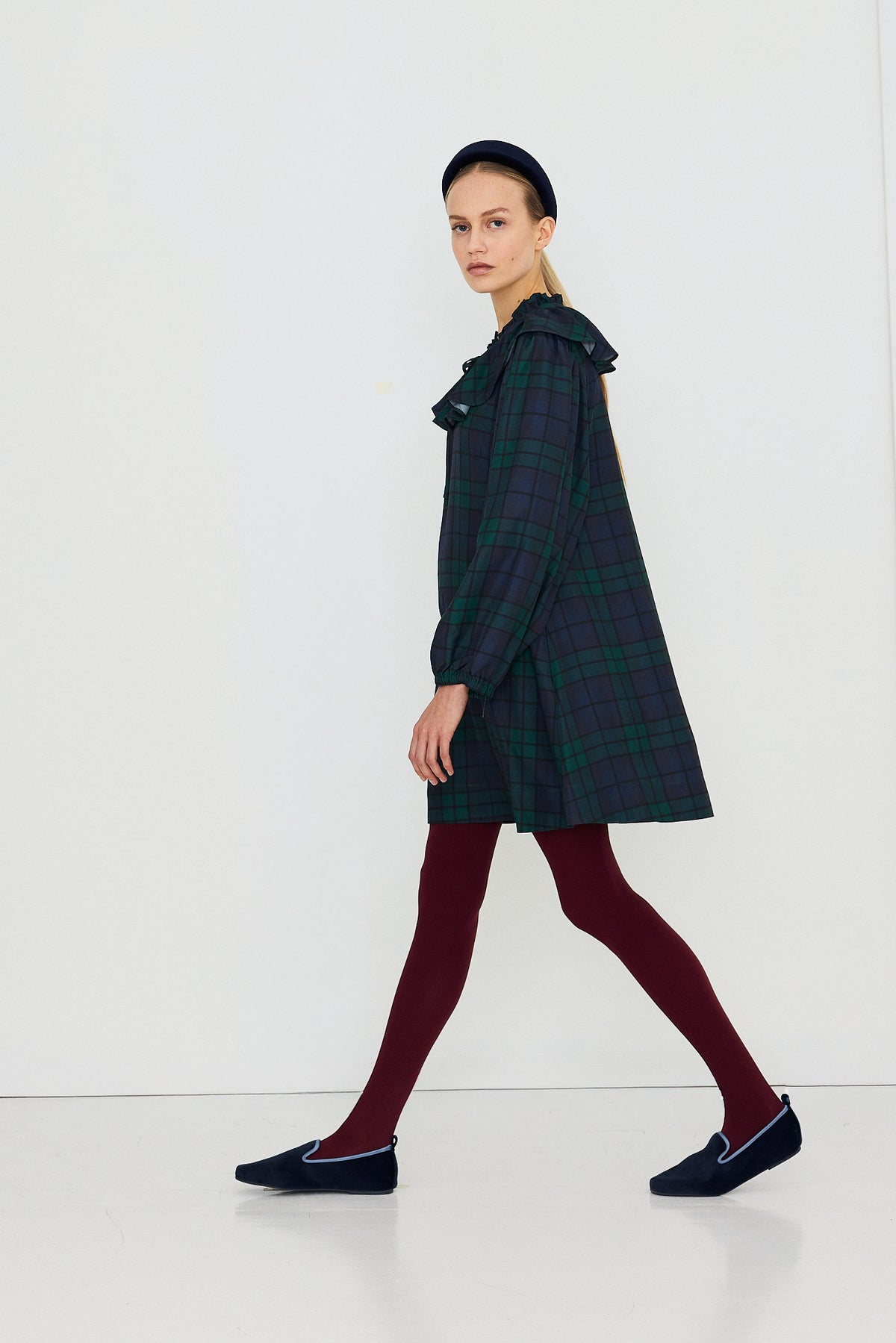 Check Mini Dress