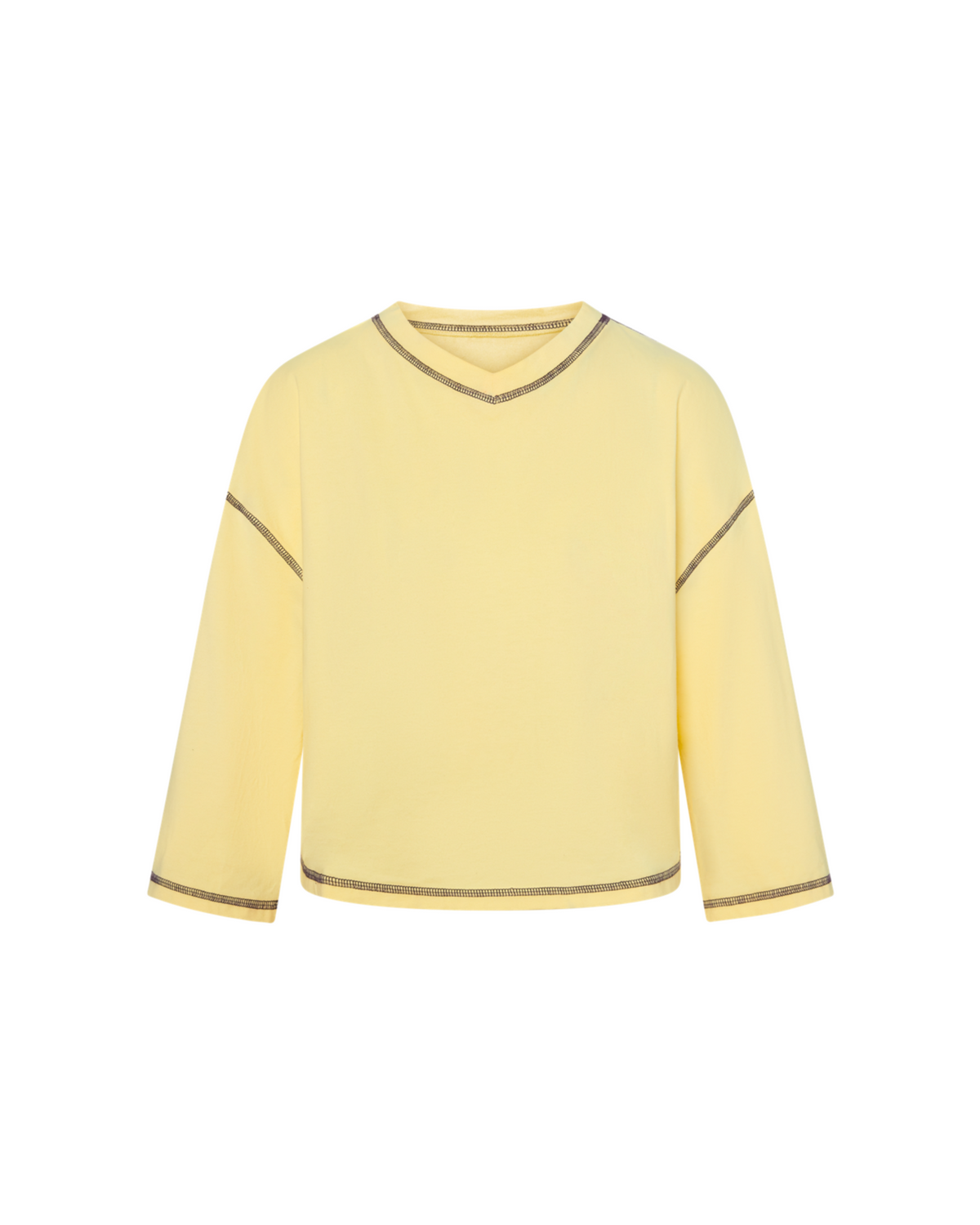 Sønderhaus August Tee in Yellow, flat lay