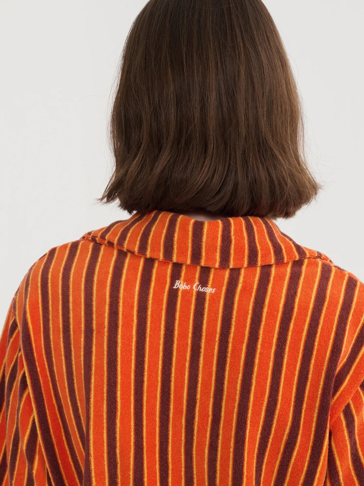 Striped Terry Polo Shirt