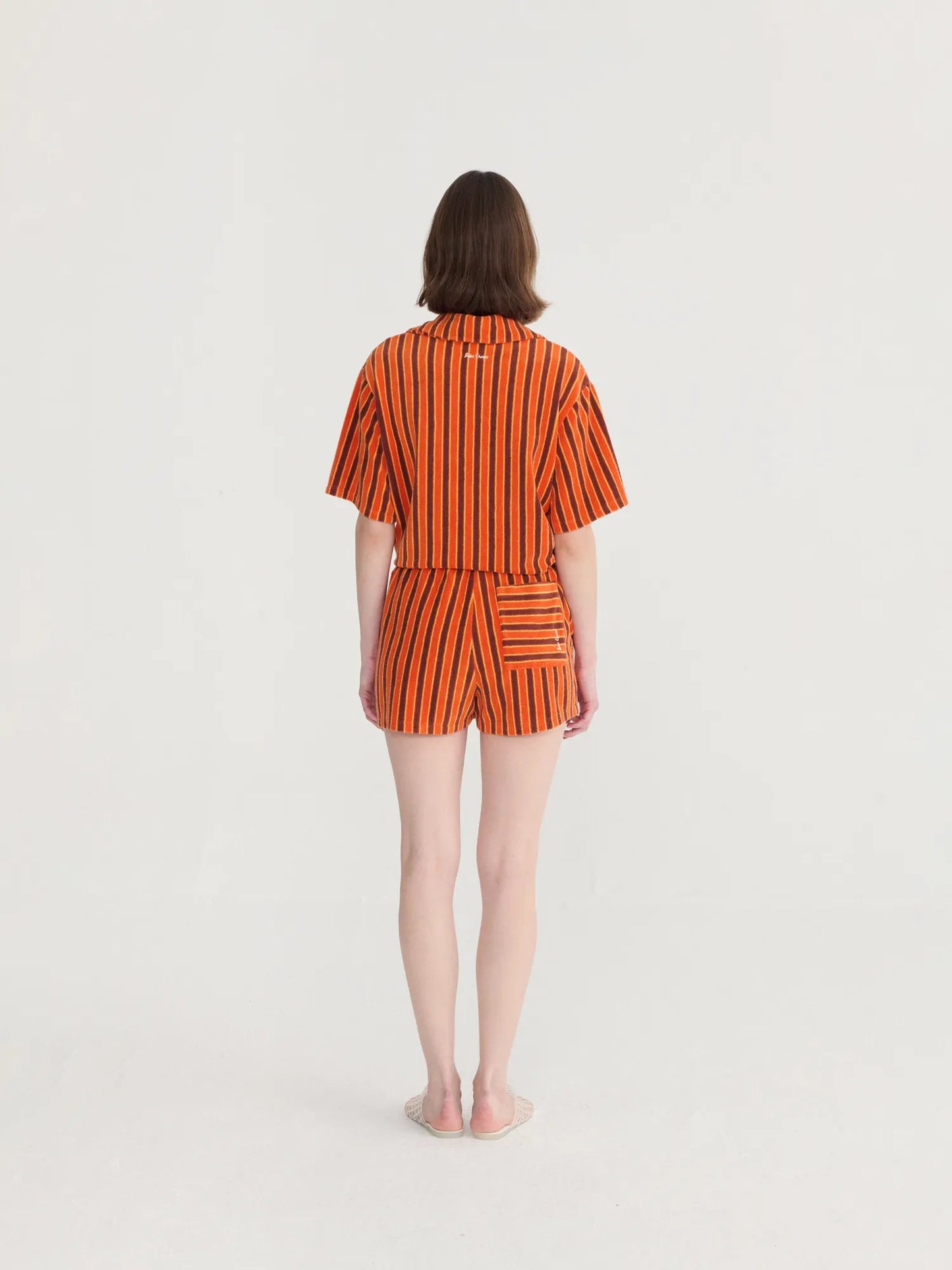 Striped Terry Polo Shirt