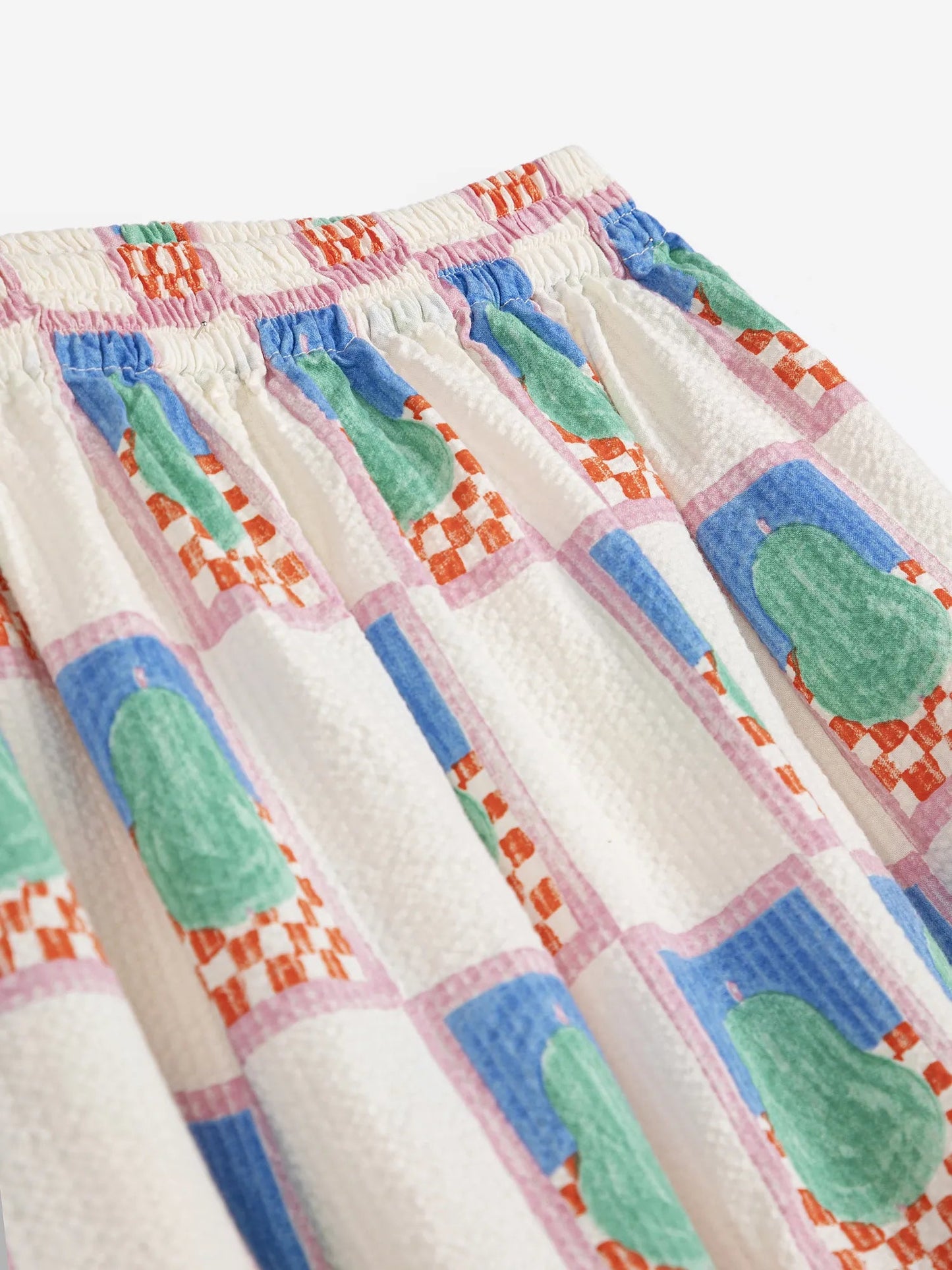 Simple Pear Pattern Evasé Skirt