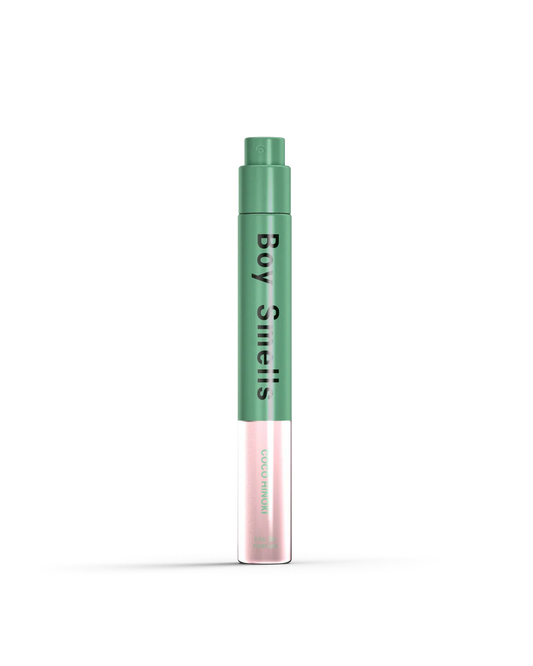 Green and clear cosmetic product on a white background