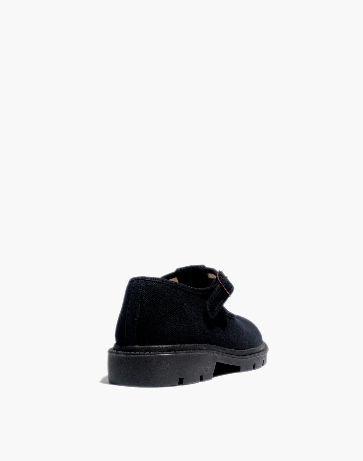 Lug Sole Mary Jane Shoes in Black