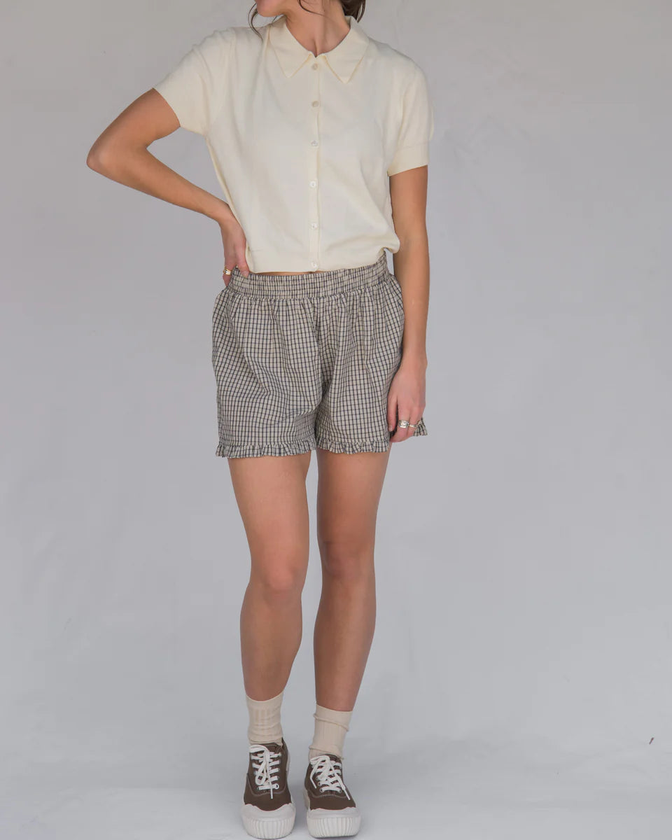 Boxer Shorts in Black Plaid