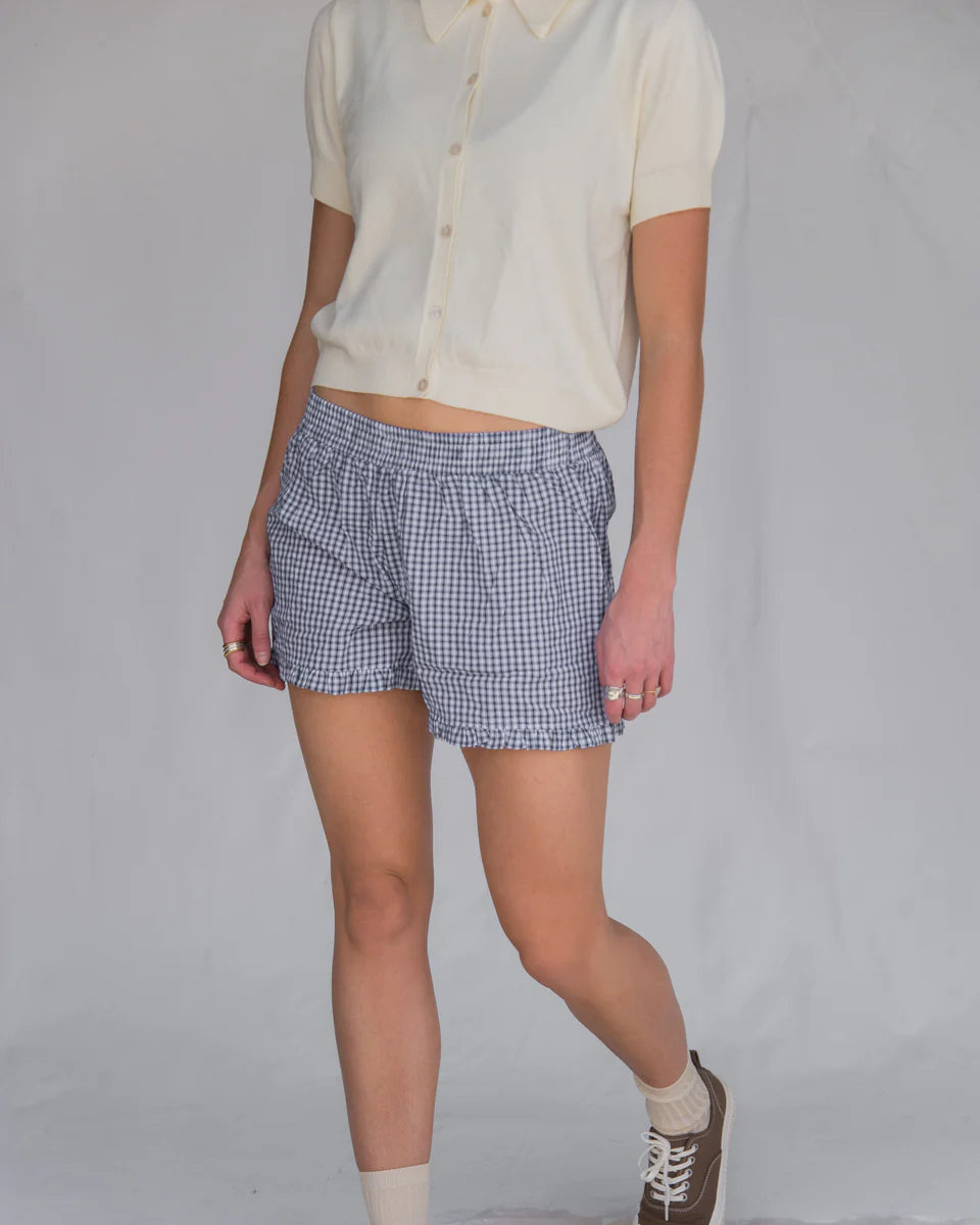 Boxer Shorts in Blue Plaid