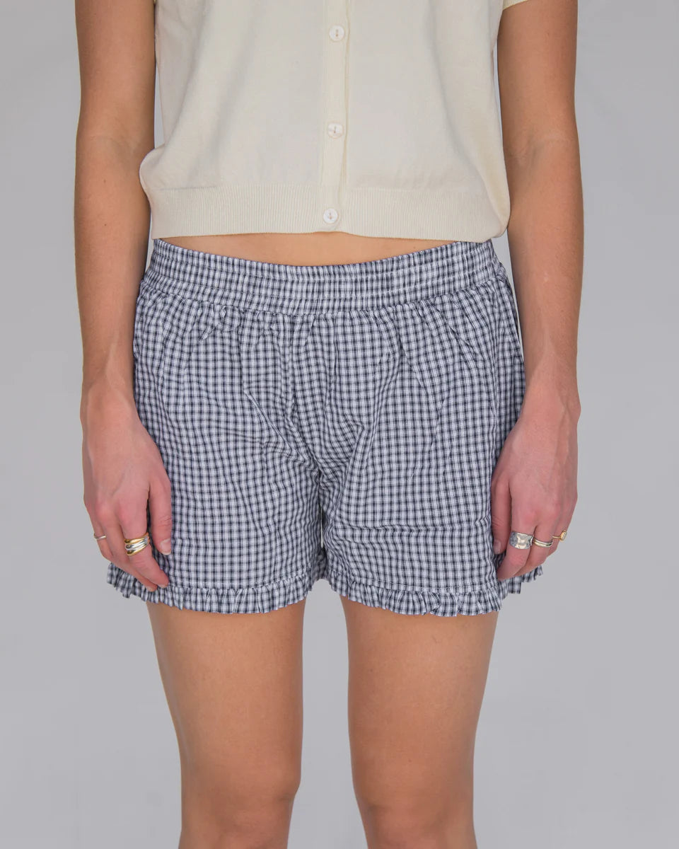 Boxer Shorts in Blue Plaid