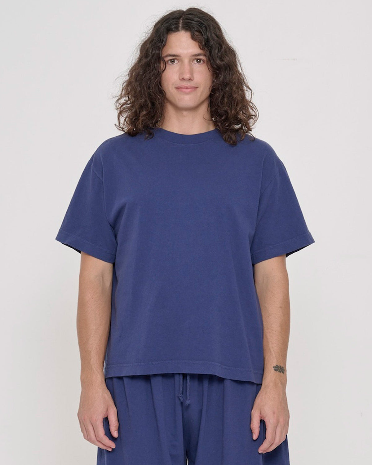 Boxier Trash Tee AW26 - Washed Navy