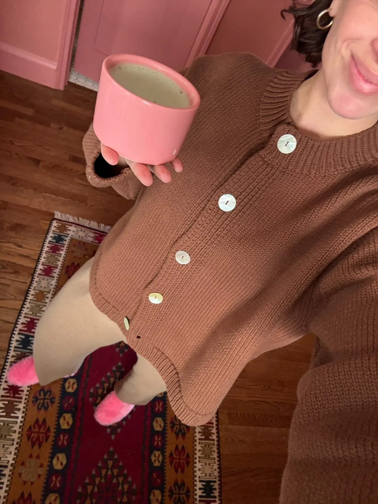 Shiloh Cotton Cardigan - Mocha