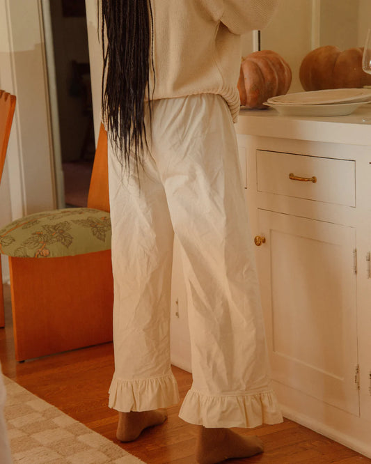 Boxer Pant in Cream