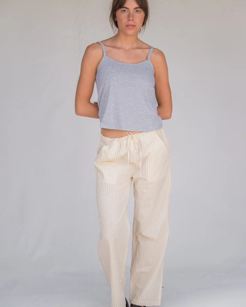Everywhere Pant in Yellow Pinstripe