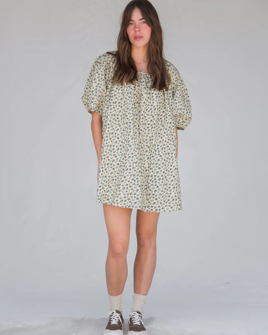 Lawn Dress in Blackberry Floral