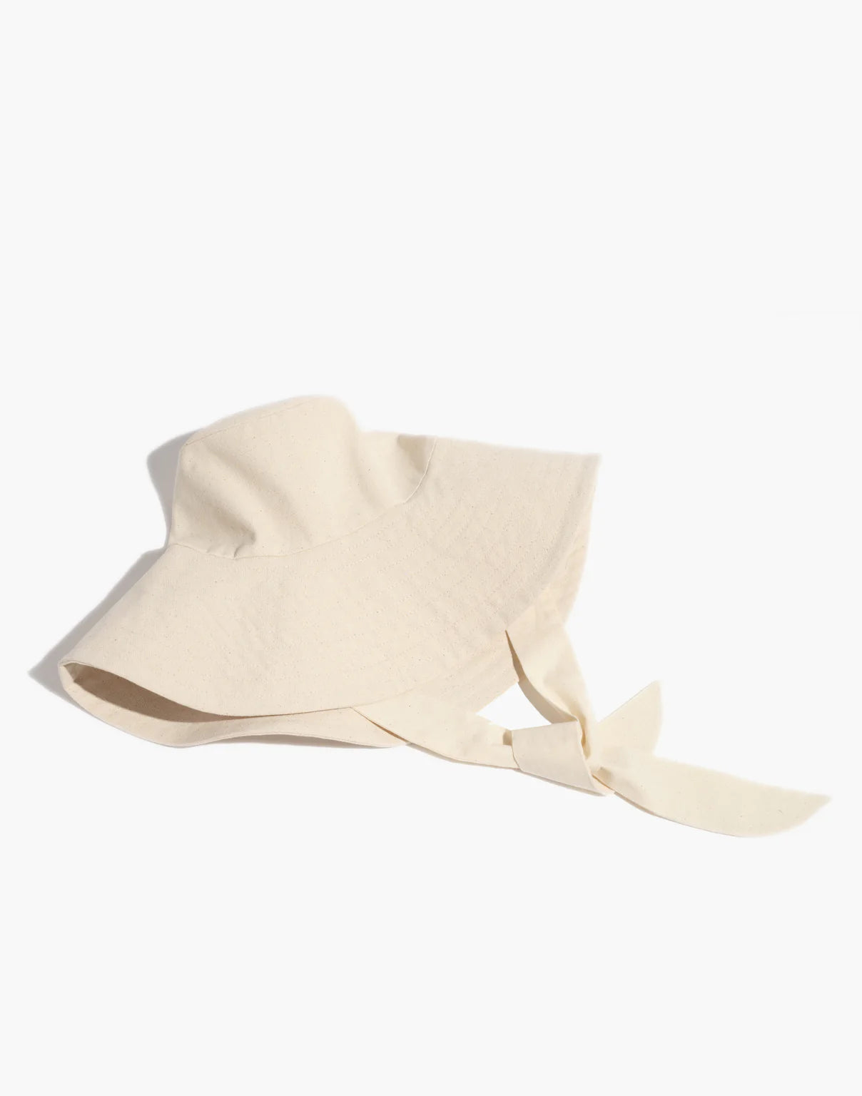 Canvas Wide Brim Hat with Tie