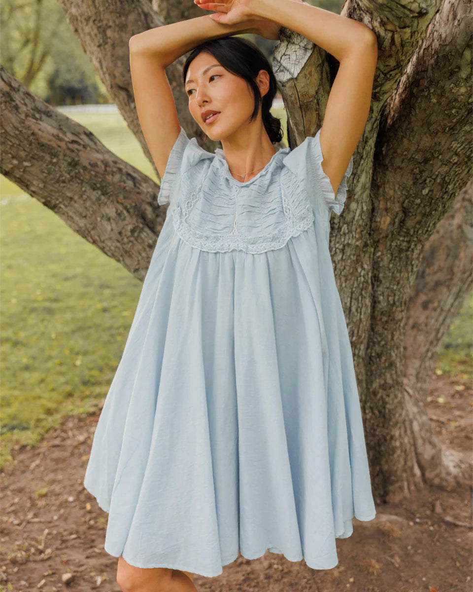 Jane Dress in Barely Blue