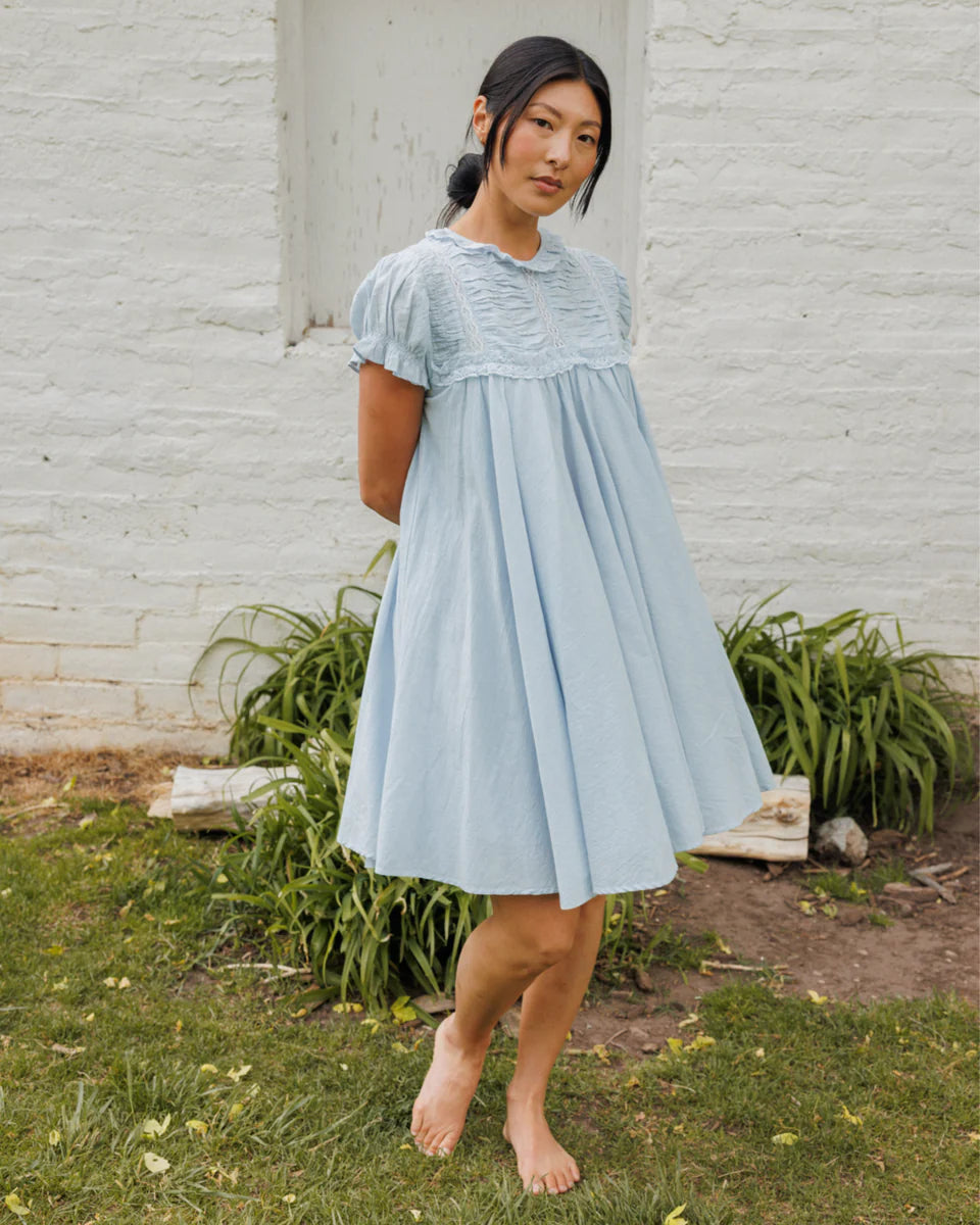 Jane Dress in Barely Blue