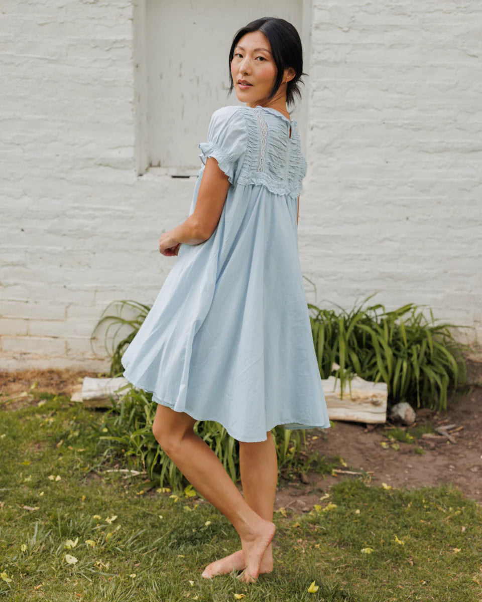 Jane Dress in Barely Blue