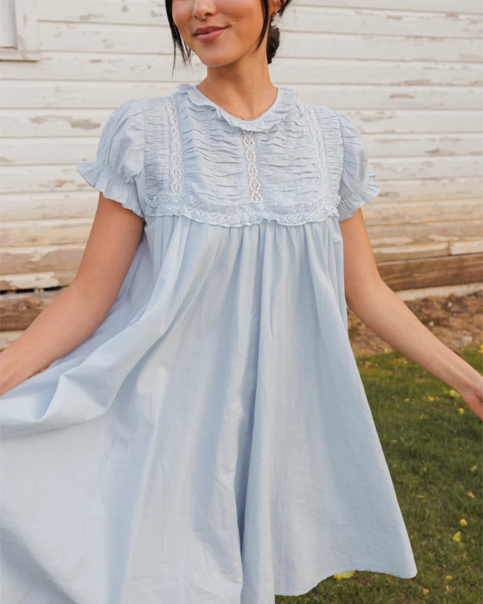 Jane Dress in Barely Blue