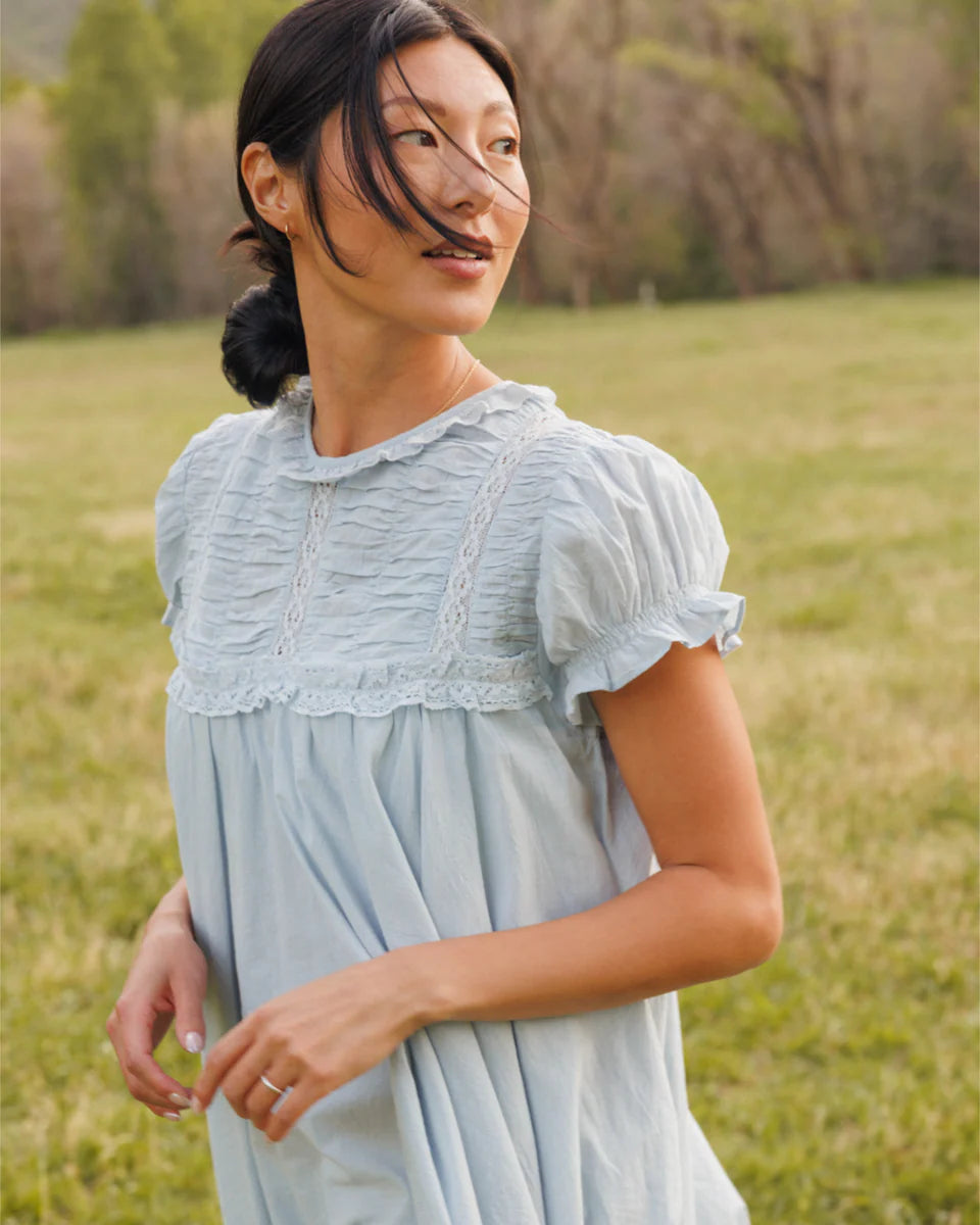 Jane Dress in Barely Blue