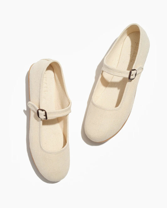 Classic Mary Jane Shoes in Natural