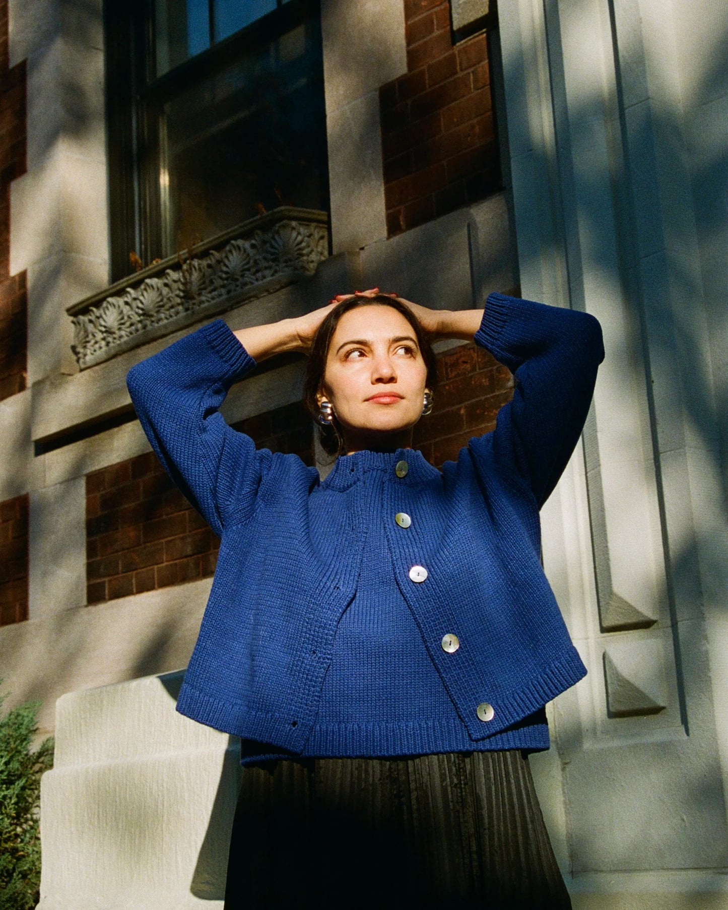 Shiloh Cotton Cardigan - Lapis