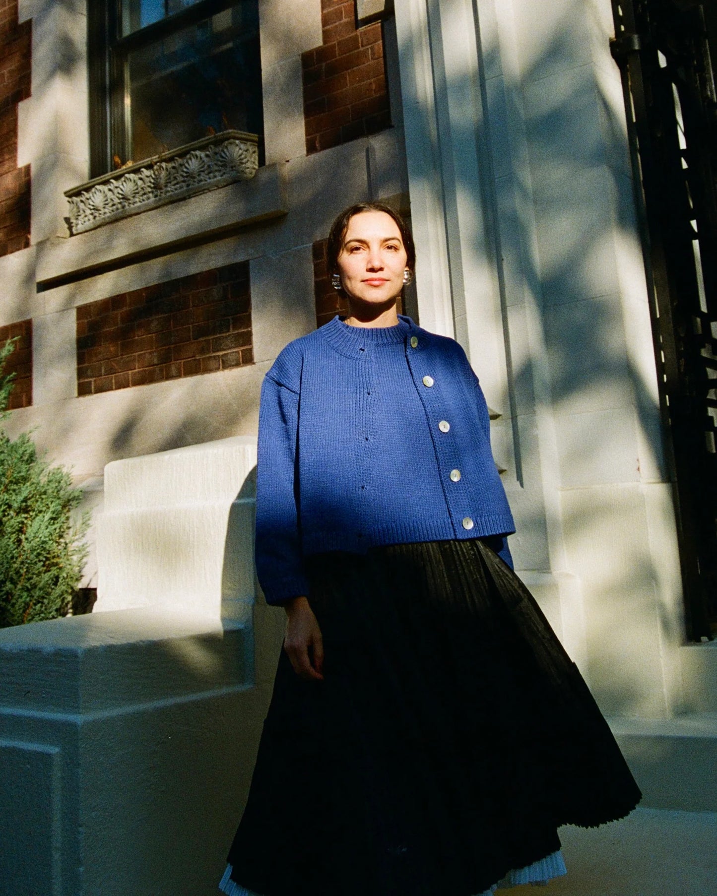 Shiloh Cotton Cardigan - Lapis